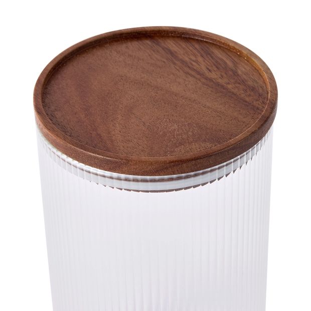 Large Linear Glass Canister - Anko