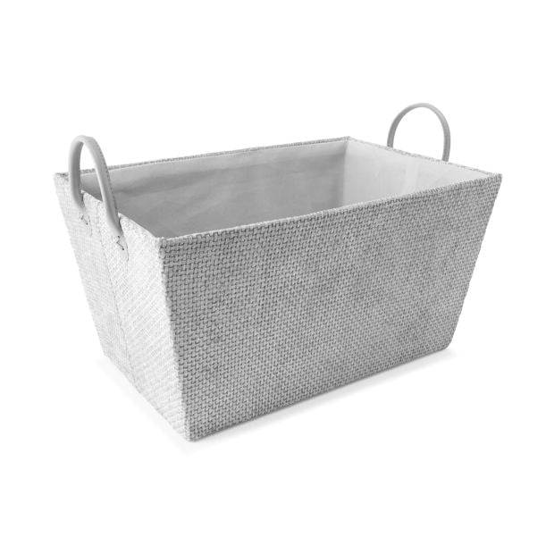 Tapered Textured Basket, Grey - Anko