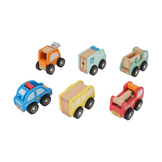 Wooden Vehicle Toy, Assorted - Anko