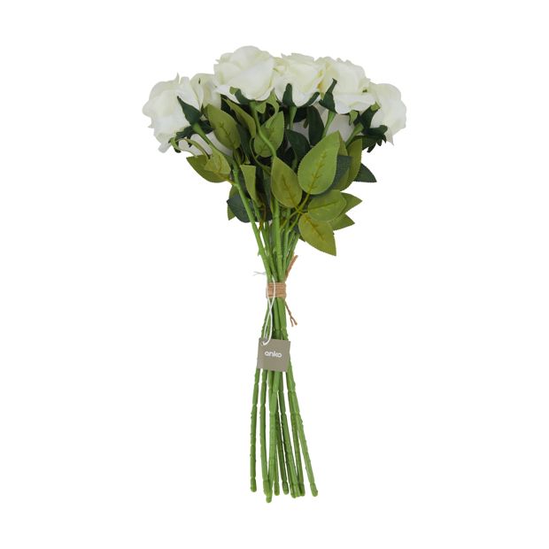 Artificial Long Stem Roses - Anko