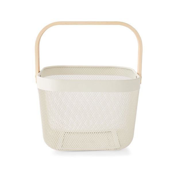 Off White Mesh Basket - Anko