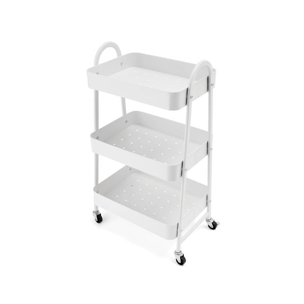 White 3 Tier Trolley - Anko