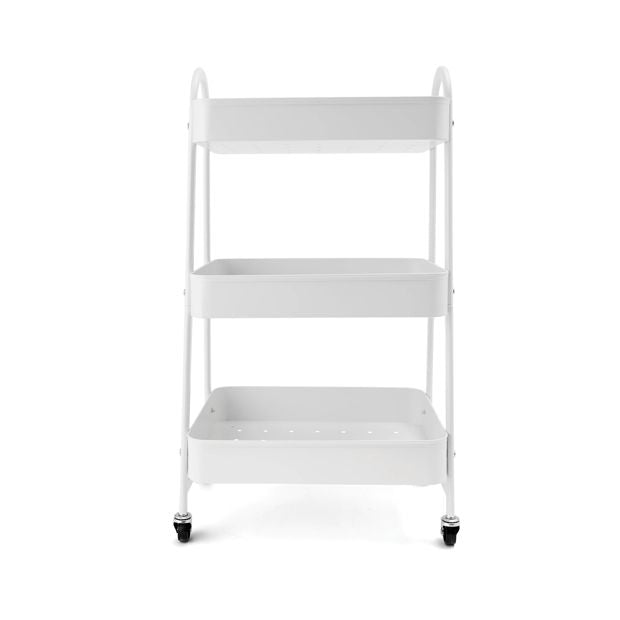 White 3 Tier Trolley - Anko
