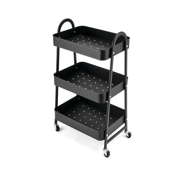 Black 3 Tier Trolley - Anko