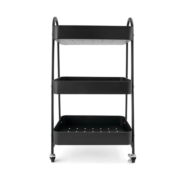 Black 3 Tier Trolley - Anko