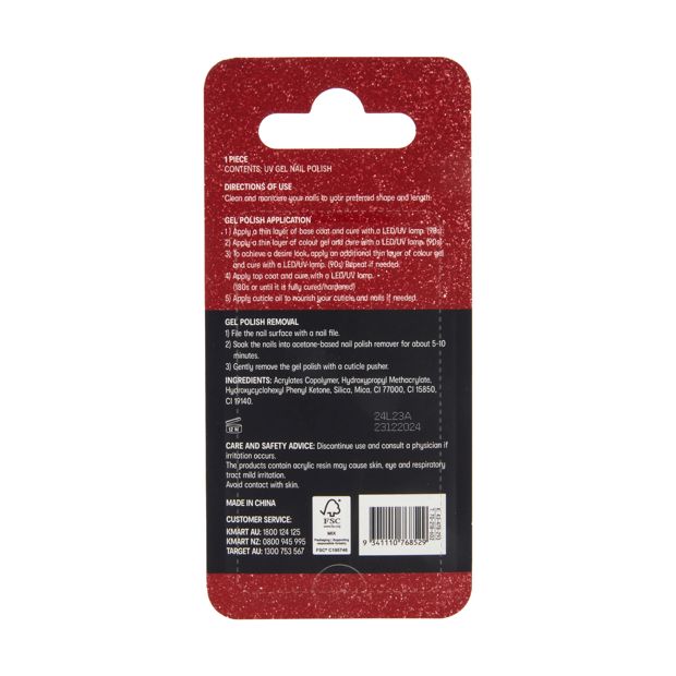 UV Gel Nail Polish, Ruby - OXX Cosmetics