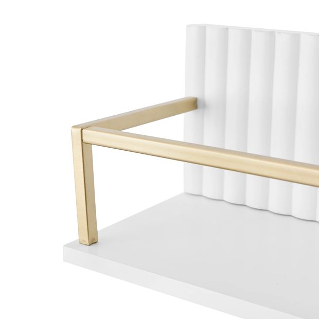 Linear Gold Look Wall Shelf - Anko