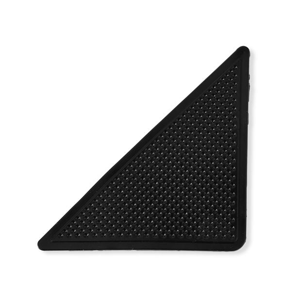 8 Pack Corner Rug and Mat Grips, Black - Anko