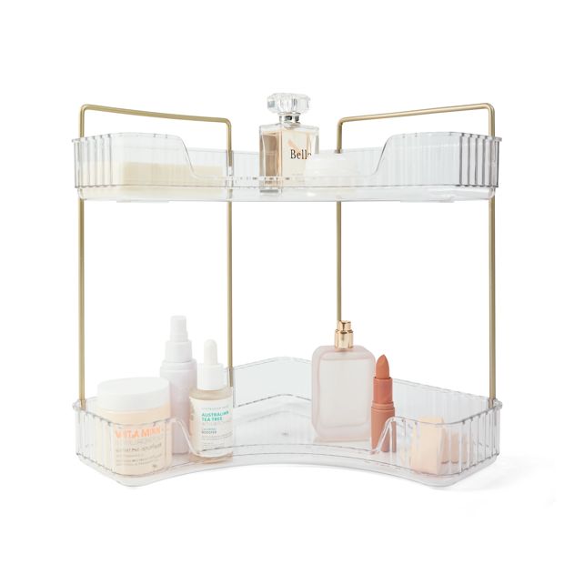 2 Tier Corner Bathroom Organiser - Anko