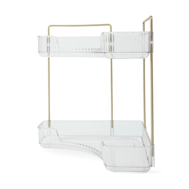 2 Tier Corner Bathroom Organiser - Anko