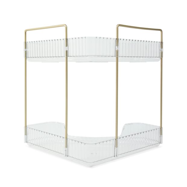 2 Tier Corner Bathroom Organiser - Anko