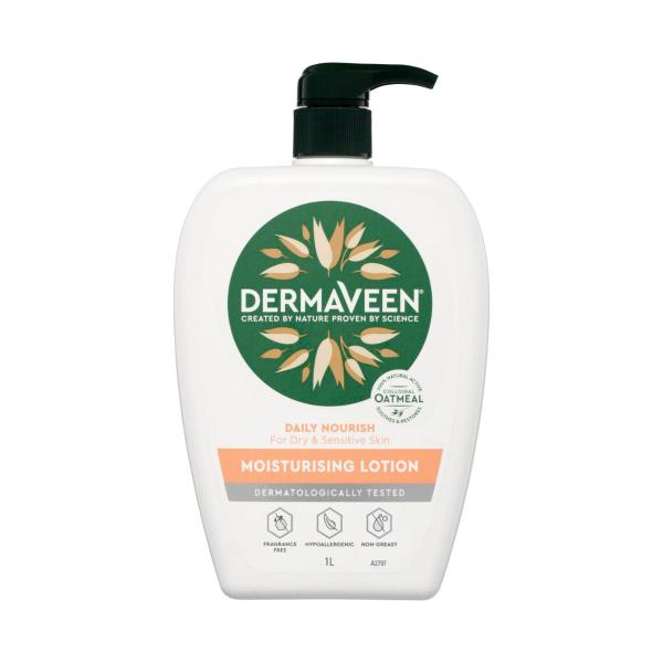 DERMAVEEN DAILY NOURISH MOISTURISING LOTION 1LITRE