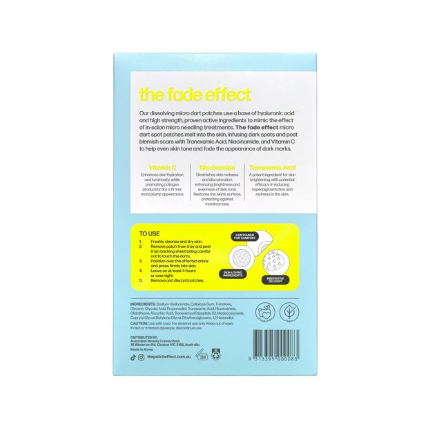 The Patch Effect 9 Piece The Fade Effect Dissolving Micro Dart Patches - Vitamin C, Niacinamide and Hyaluronic Acid