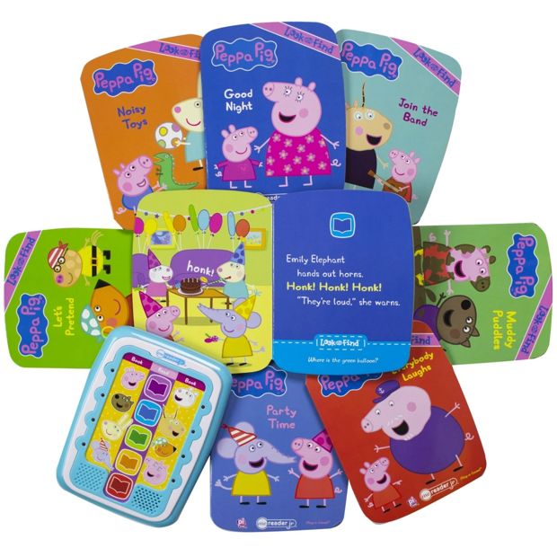 8 Pack Peppa Pig Electronic Look and Find Reader and Book Library