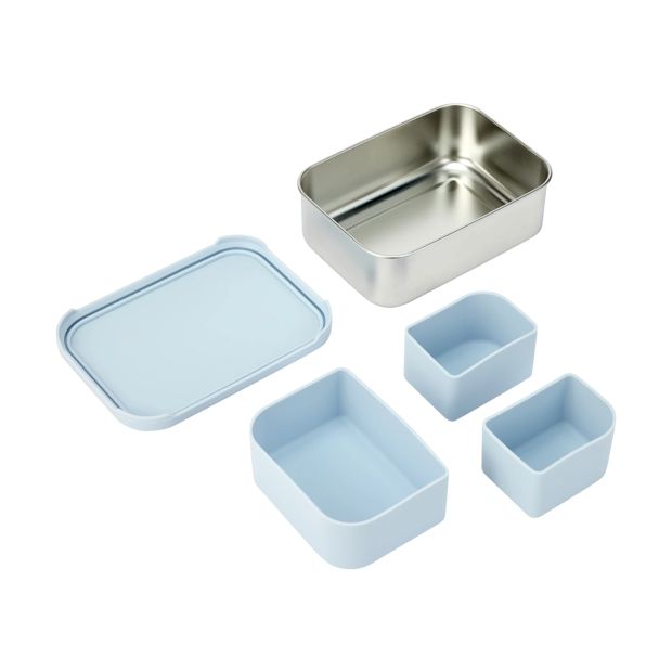 Stainless Steel & Silicone Snack Box - Anko