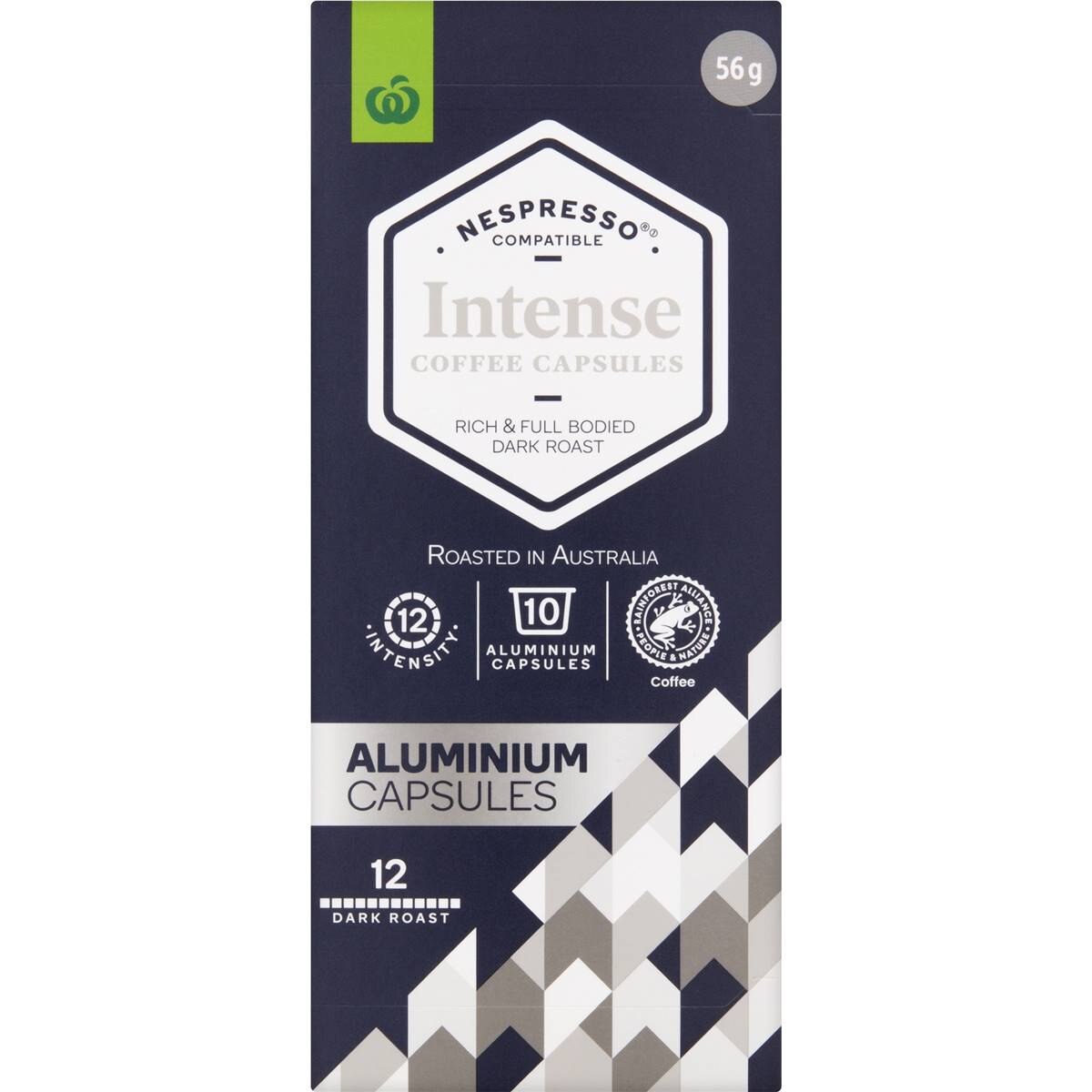 Woolworths Nespresso Compatible Coffee Capsules Intense 10 Pack