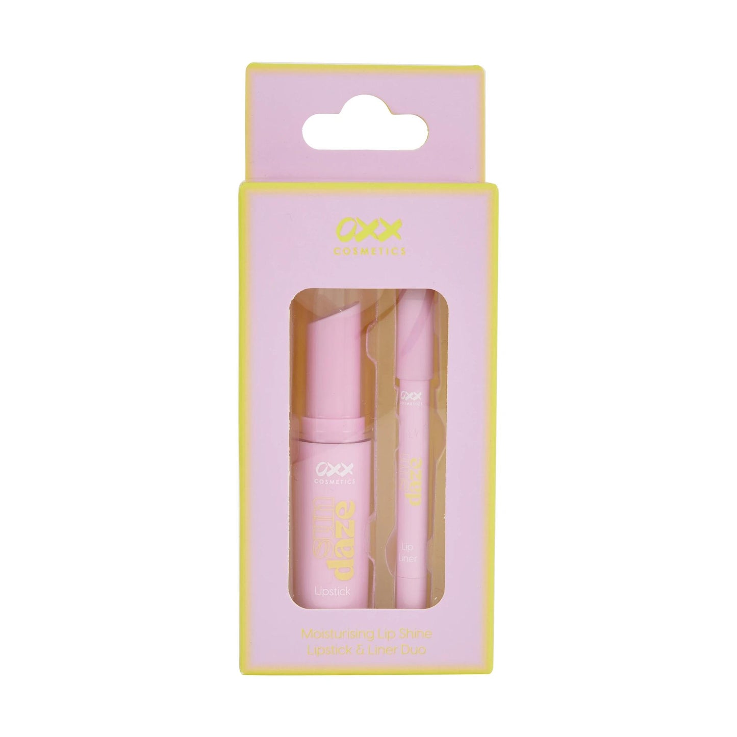 OXX Cosmetics Sun Daze Moisturising Lip Shine Lipstick and Liner Duo