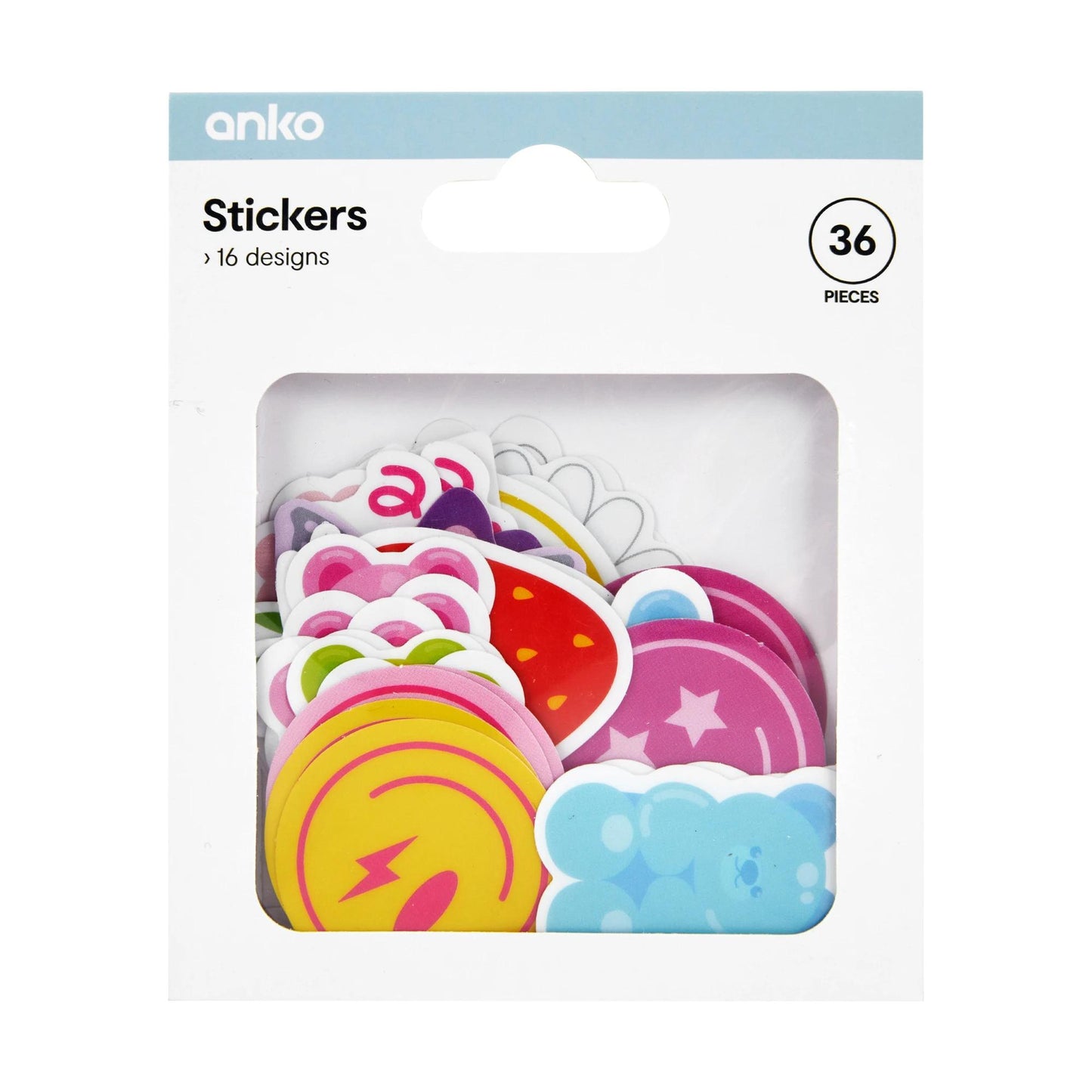 36 Piece Stickers - Happy