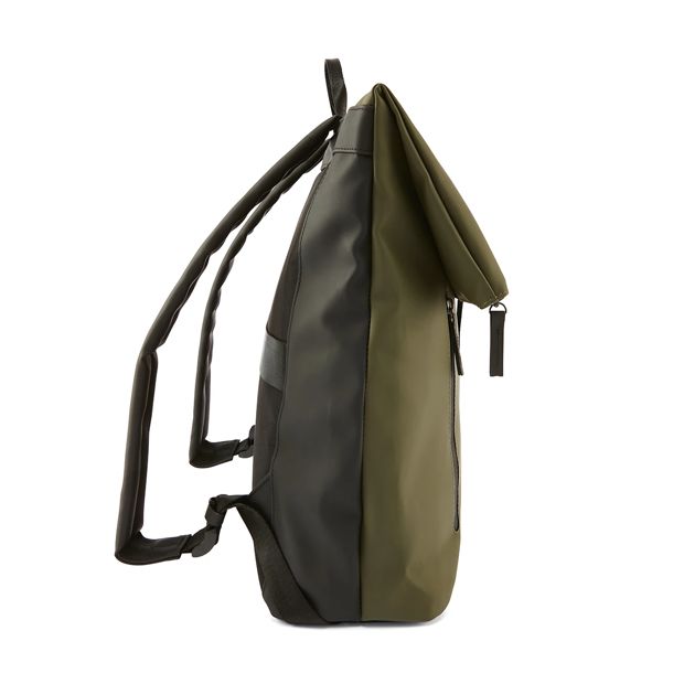 Fold Up Youth Backpack, Olive - Anko