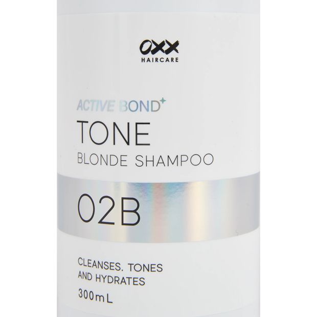 Active Bond+ 02B Tone Blonde Shampoo 300ml - OXX Haircare