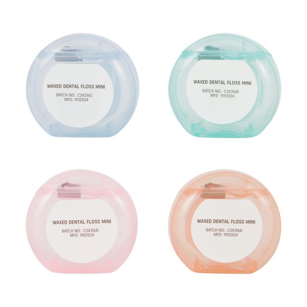 4 Pack Waxed Dental Floss, Mint Flavoured - OXX Bodycare