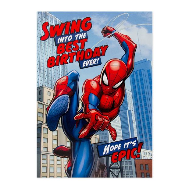 Hallmark Interactive Sound Birthday Card - Spider-Man