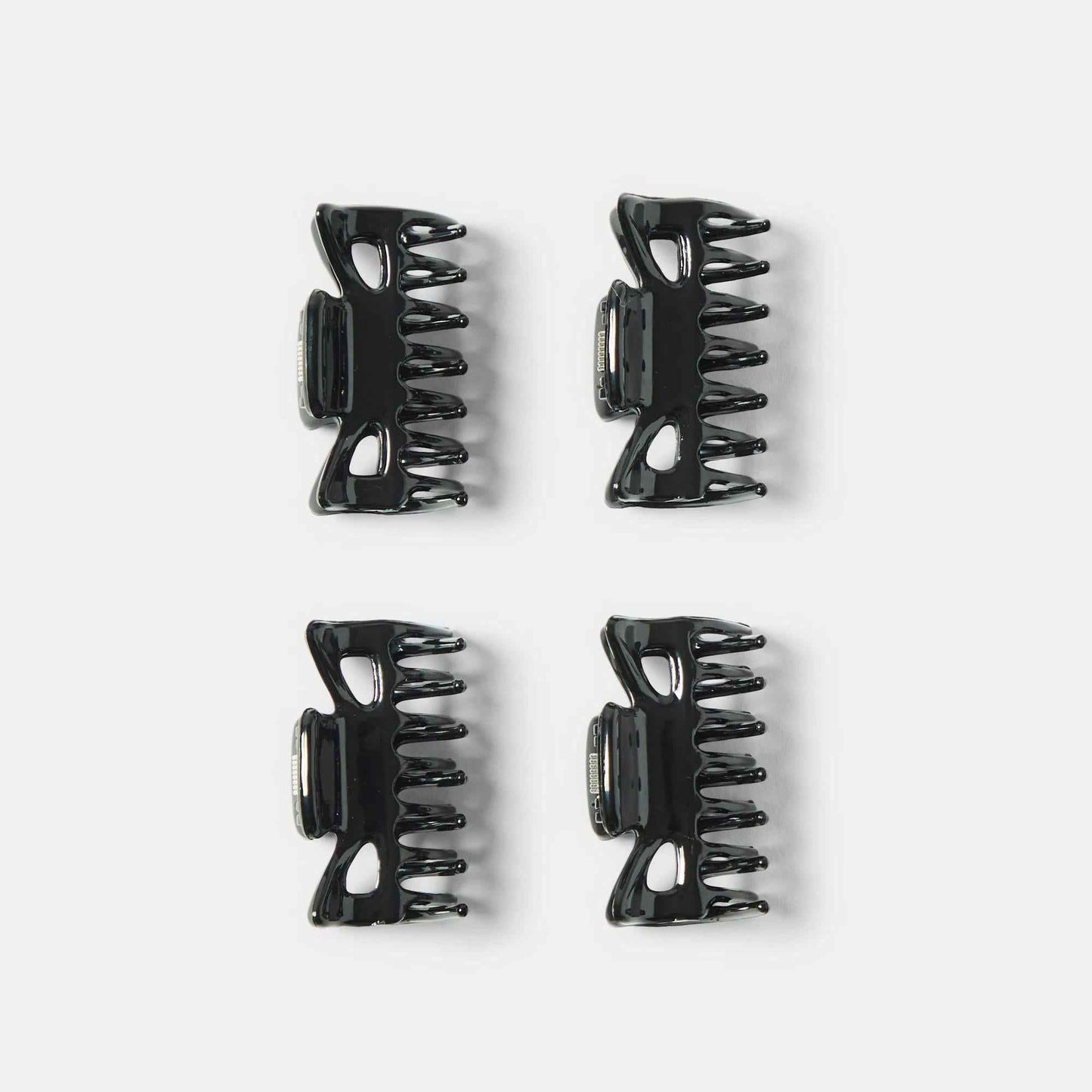 OXX Haircare 4 Pack Black Mini Classic Claw Hair Clip