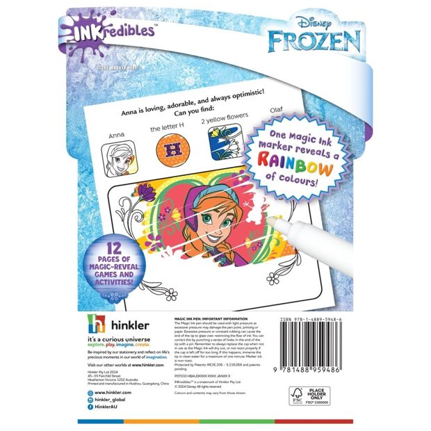 INKredibles Frozen Magic Ink Pictures - Book