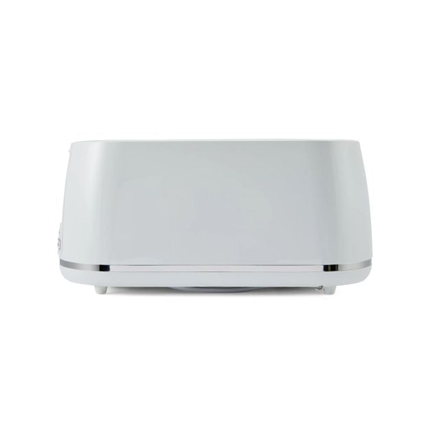 4 Slice Long Slot Toaster, White - Anko