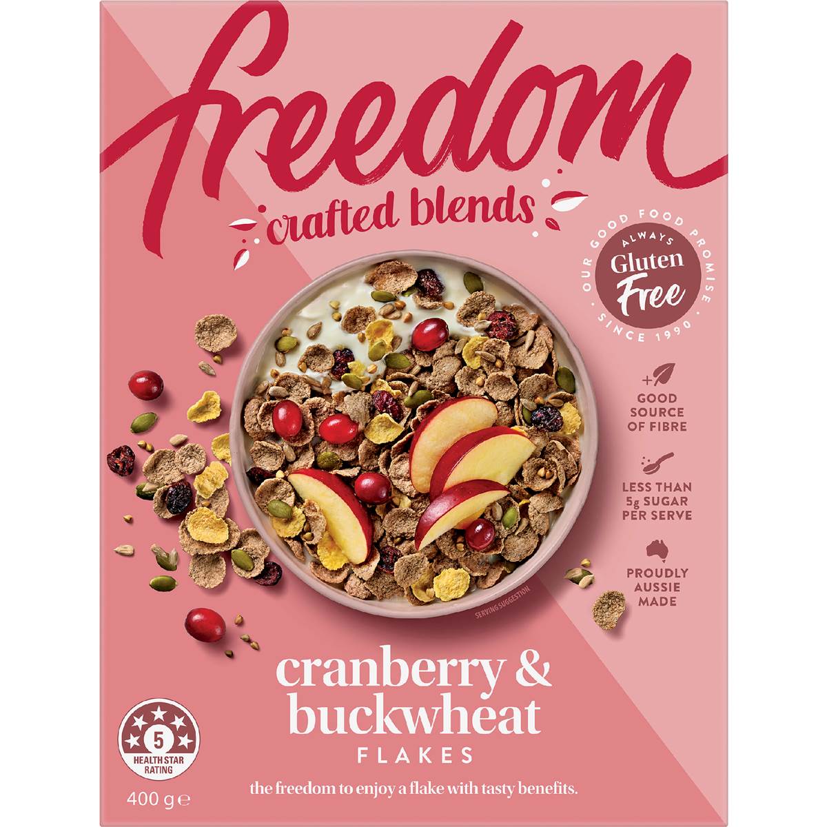 Freedom Foods Crafted Blends Cranberry & Buckwheat Flakes 400g