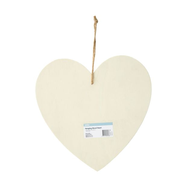 Hanging Wood, Heart - Anko