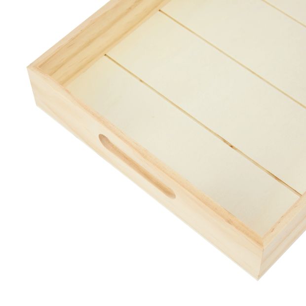 2 Piece Wood Rectangle Trays - Anko