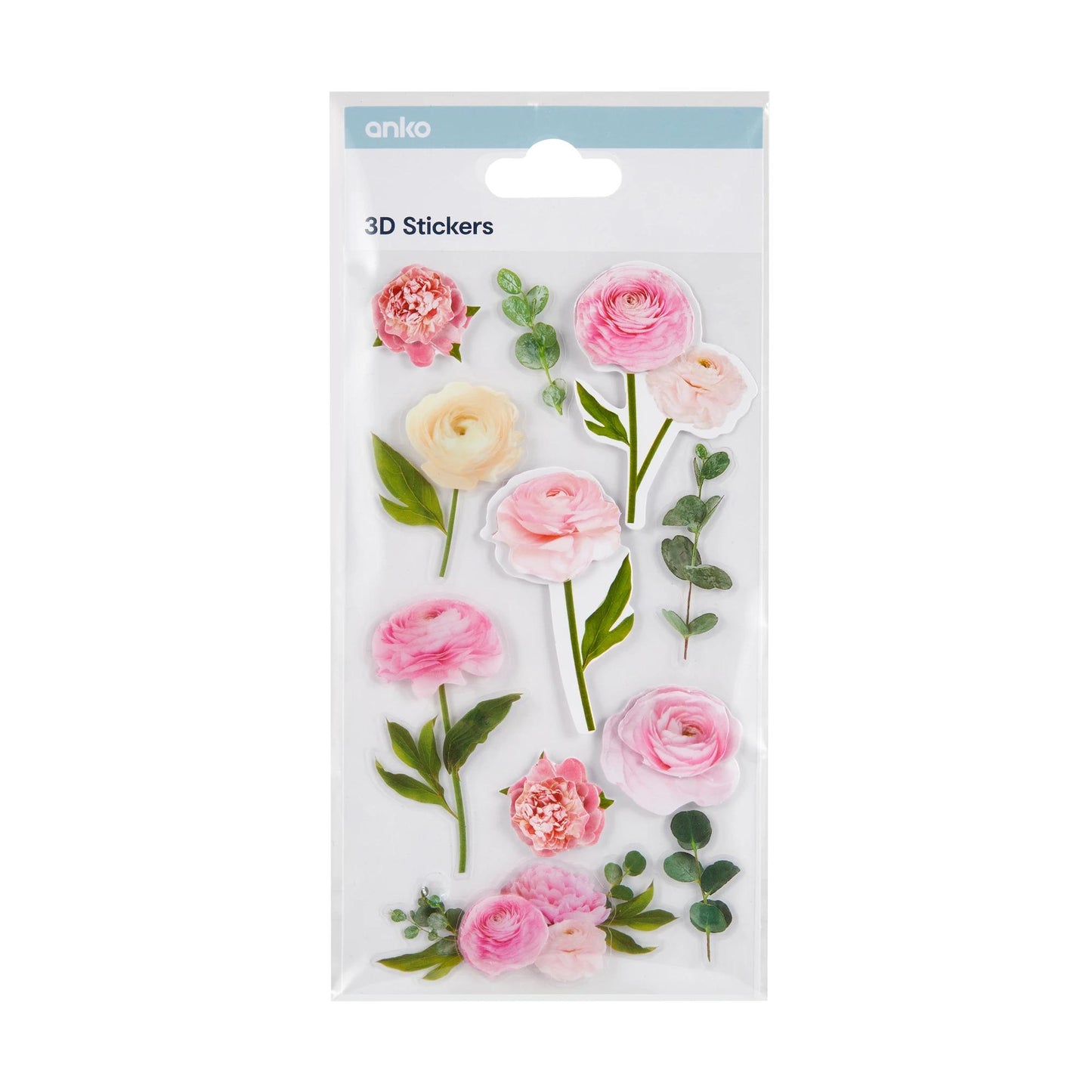 3D Stickers Sheet - Cala Rose