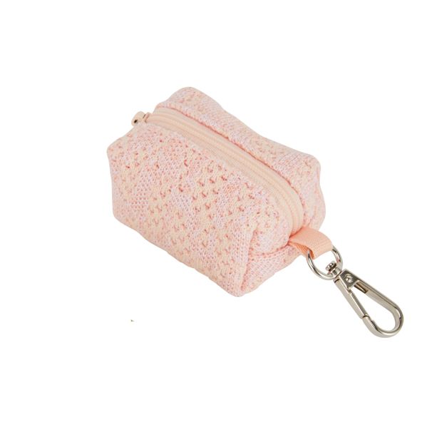Pet Pink Knit Lead and Poo Bag Holder - Anko