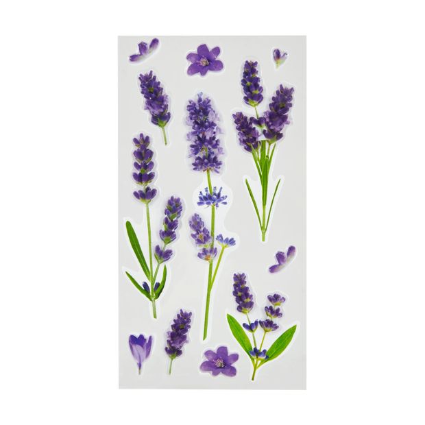 3D Stickers Sheet, Lavender - Anko