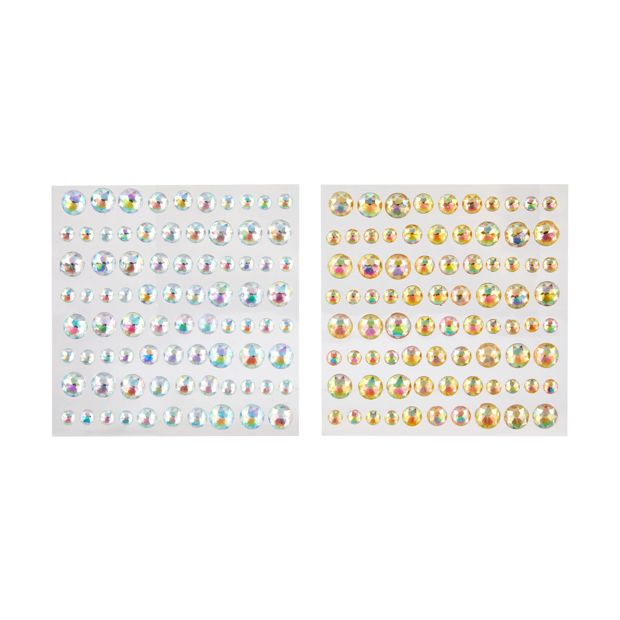 2 Sheets Bling Stickers, Metallic - Anko