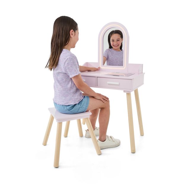 Wooden Deluxe Light Up Vanity - Anko