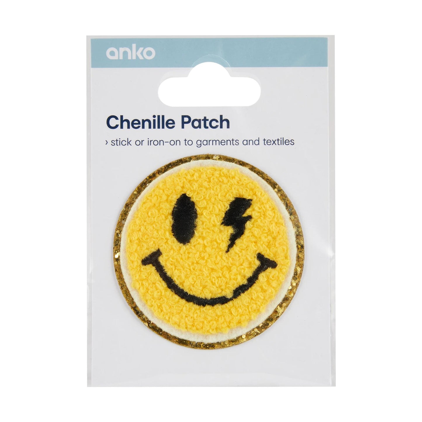 Chenille Patch - Smiley Face