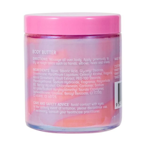 Whipped Body Butter 150ml, Strawberry Scented - OXX Skincare