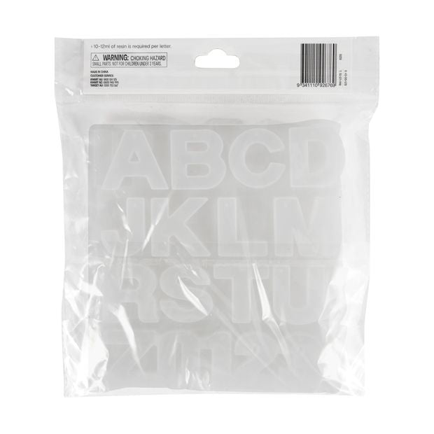 Resin Craft Mould, Alphabet - Anko