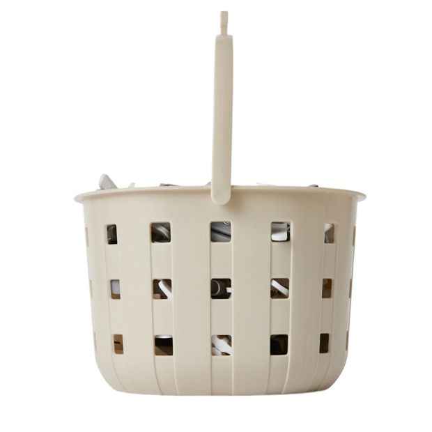 Trellis Peg Basket, Beige - Anko