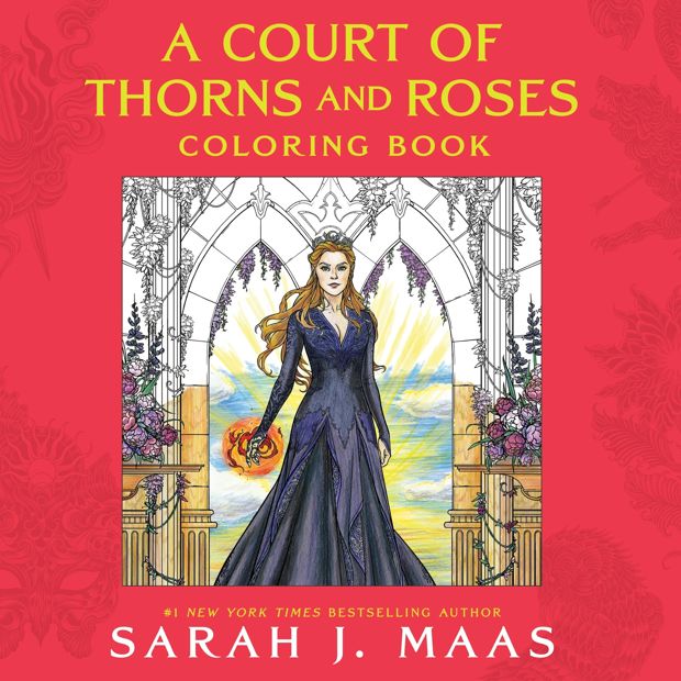 A Court of Thorns and Roses Coloring Book by Sarah J. Maas - Book