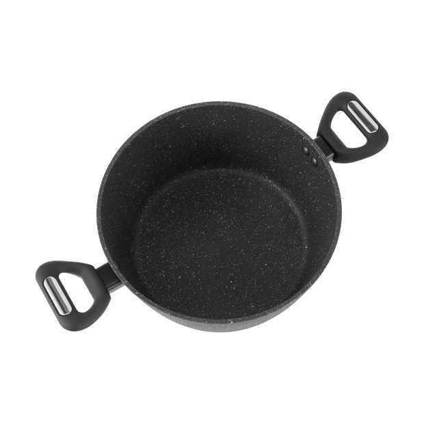 24cm Stone Blast Heavy Gauge Casserole - Anko
