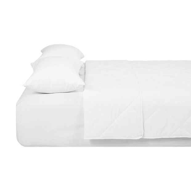 Low Warmth Summer Cotton Wool Quilt Queen Bed White - Anko