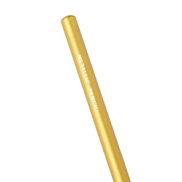12 Pack Metallic Coloured Pencils - Anko