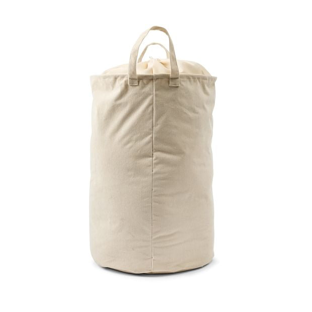 Corduroy Pop Up Laundry Hamper, Beige - Anko