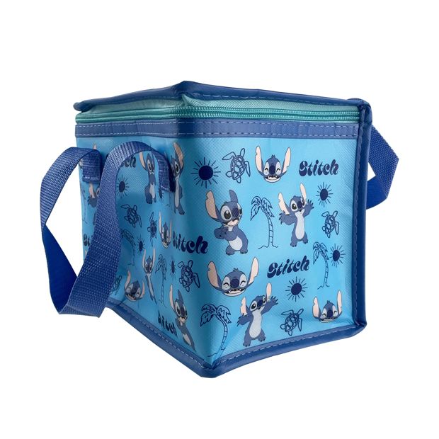Blue Disney Stitch Collapsible Lunch Bag