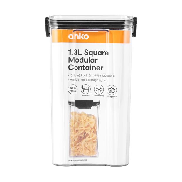 1.3L Square Modular Container - Anko