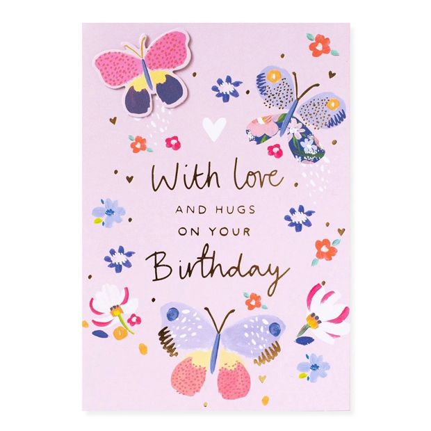 Connections from Hallmark Birthday Card - Classic Butterflies