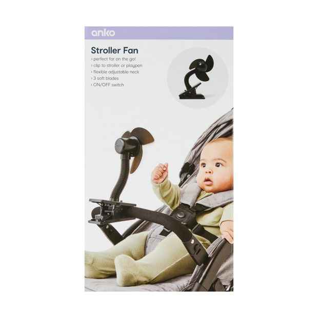 Portable Stroller Fan with Flexible Neck